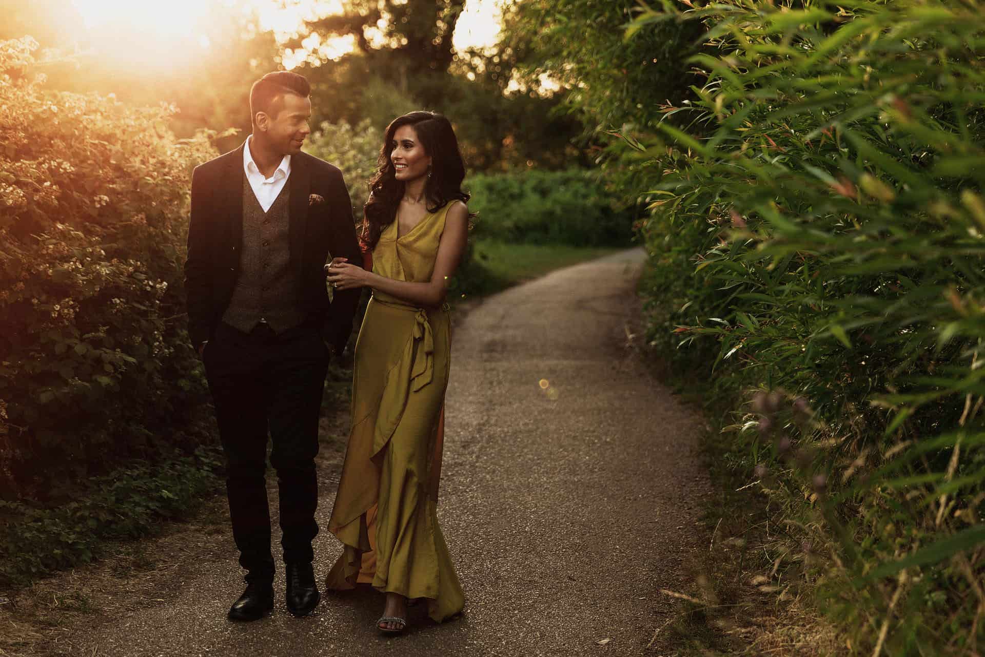 countryside pre wedding shoot england