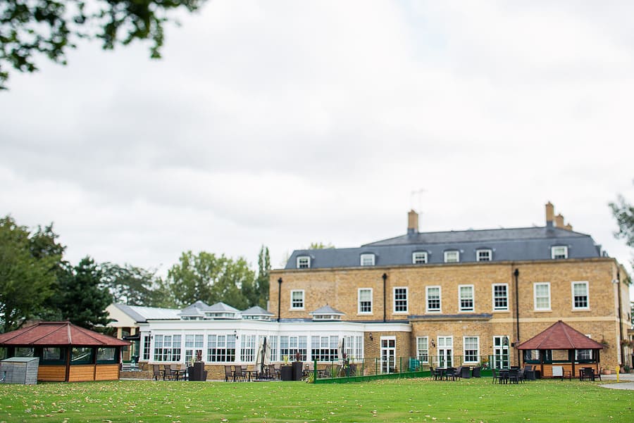 wedding photography at orsett hall, exterior photo