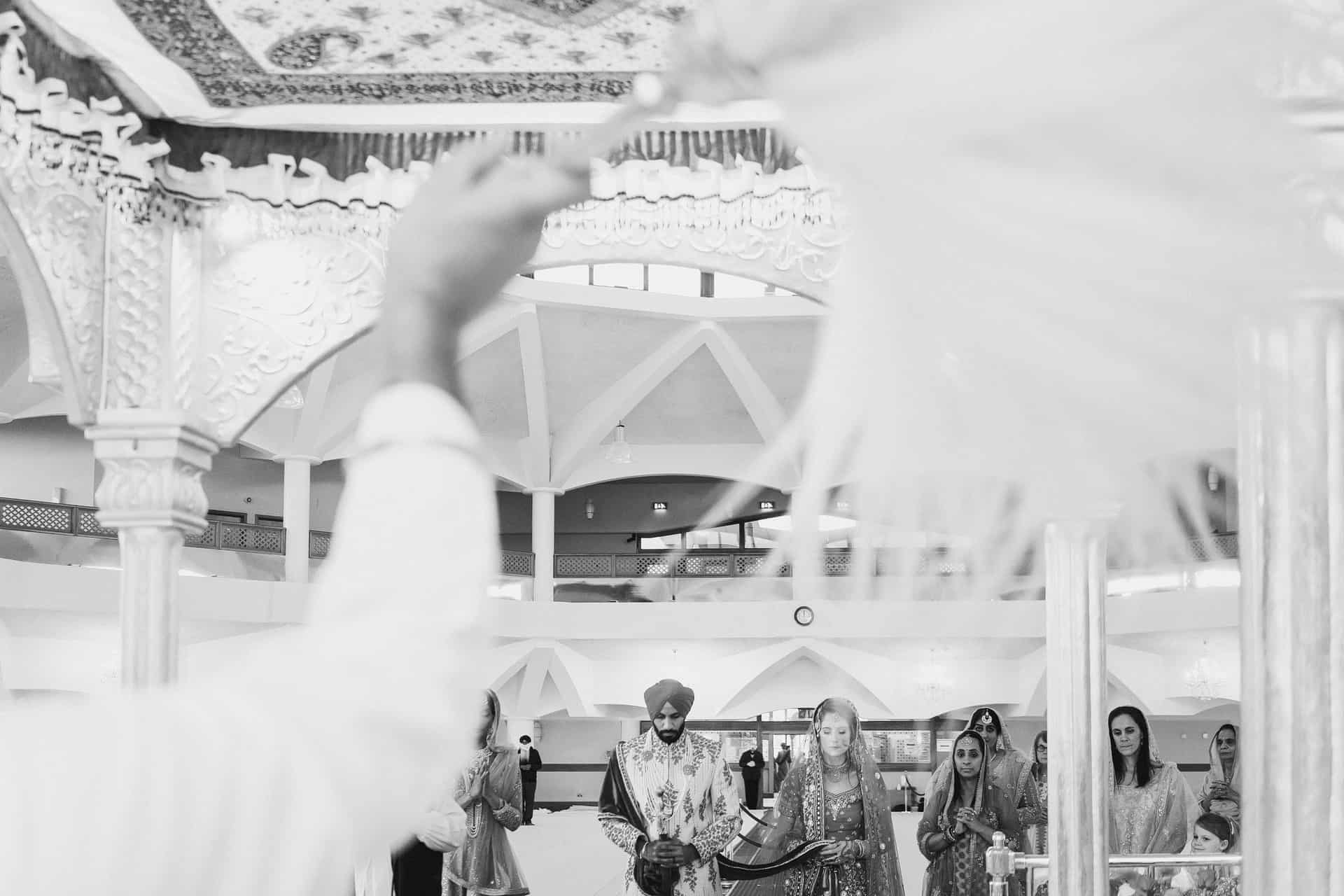 southall gurdwara sikh wedding photography