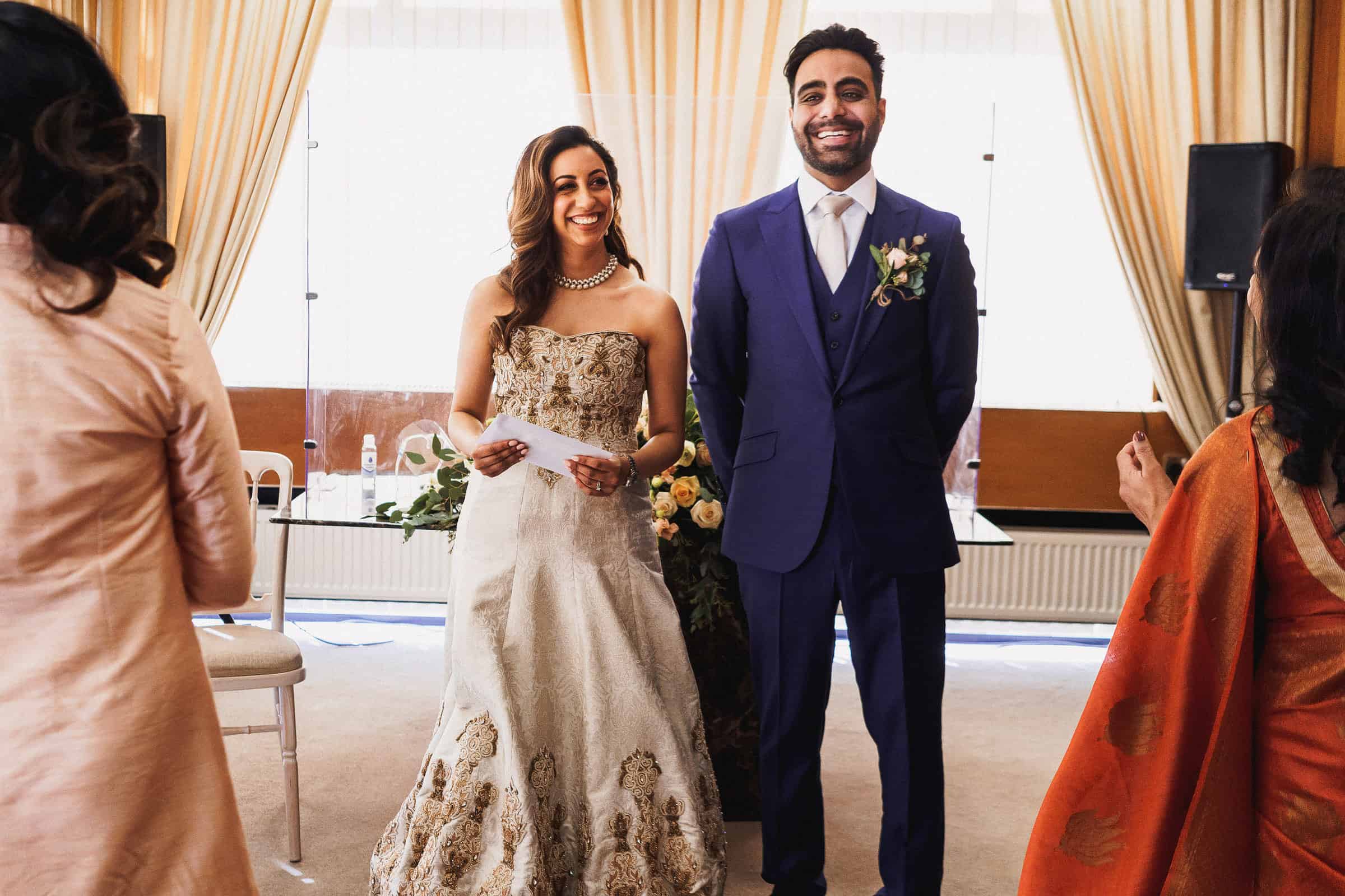 intimate garden wedding at home