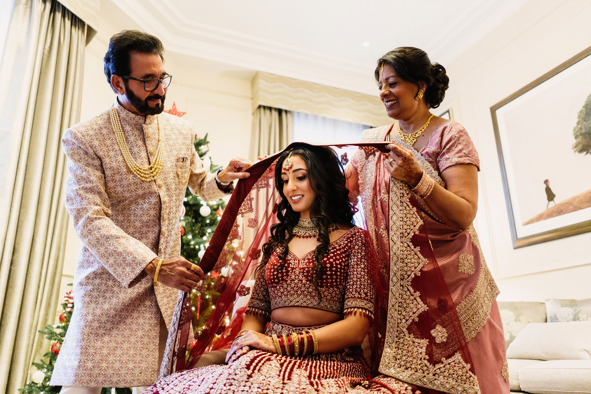 the langham indian wedding photography