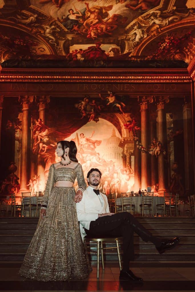 painted hall old naval college wedding photos