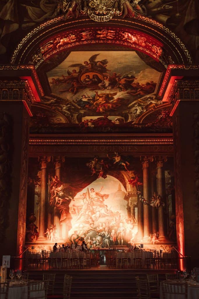 painted hall old naval college wedding photos