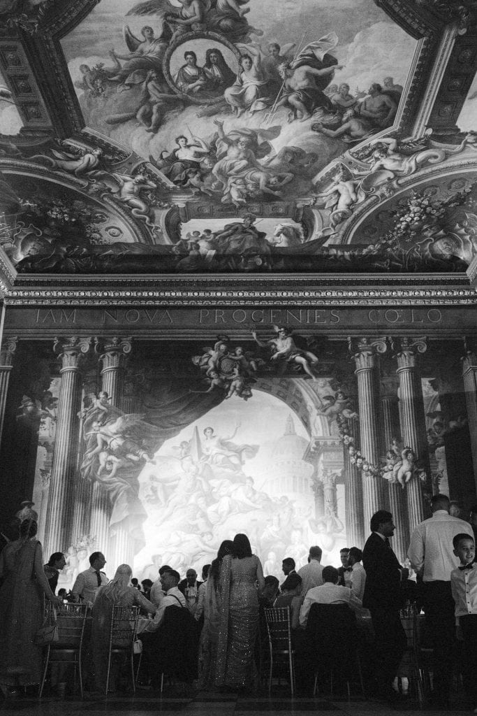 painted hall old naval college wedding