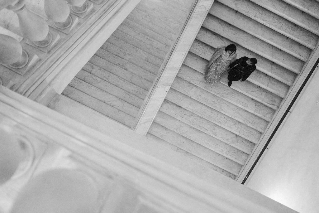 Palazzo Brancaccio wedding photography bw